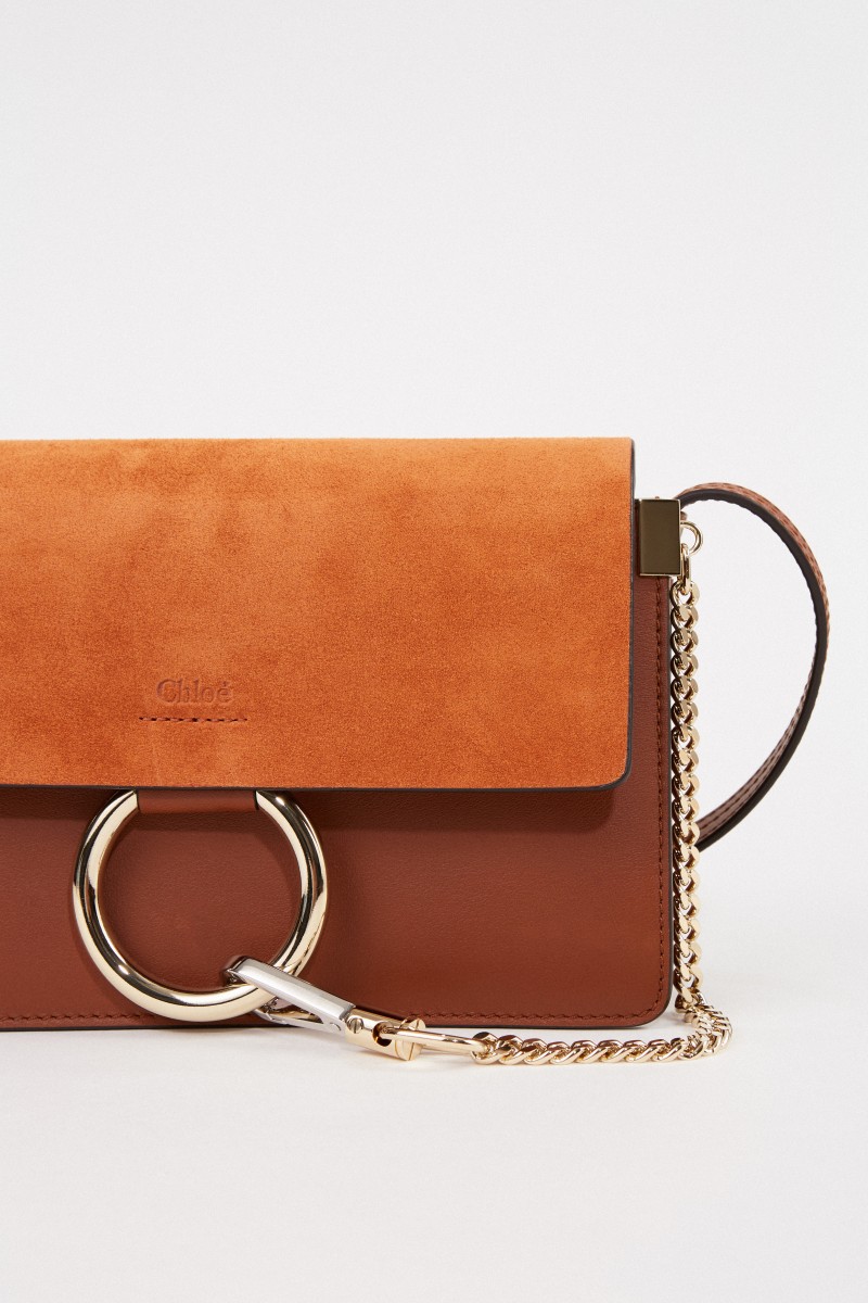 Chloé Umhängetasche 'Faye Small' Tobacco