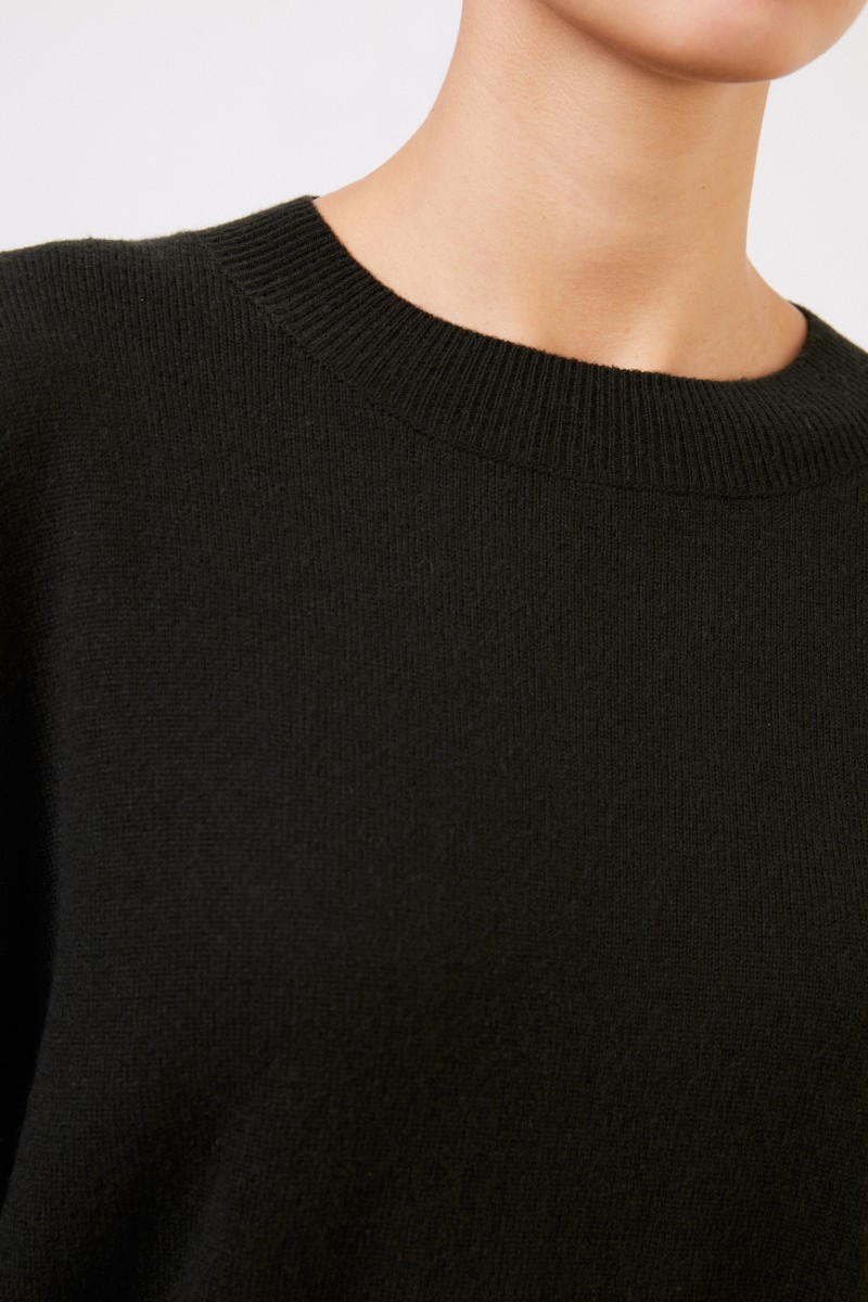 Iris von Arnim Cashmere-Pullover 'Calanna' mit Rundhals Grün