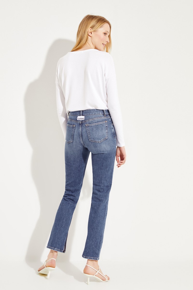 Jeans 'Classic Denim' mit Schlitzen Blau