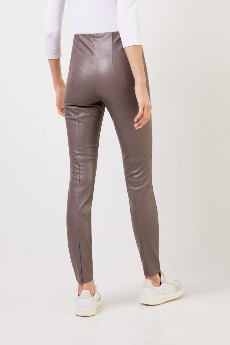 Cambio Kunstleder-Hose 'Randa' Taupe