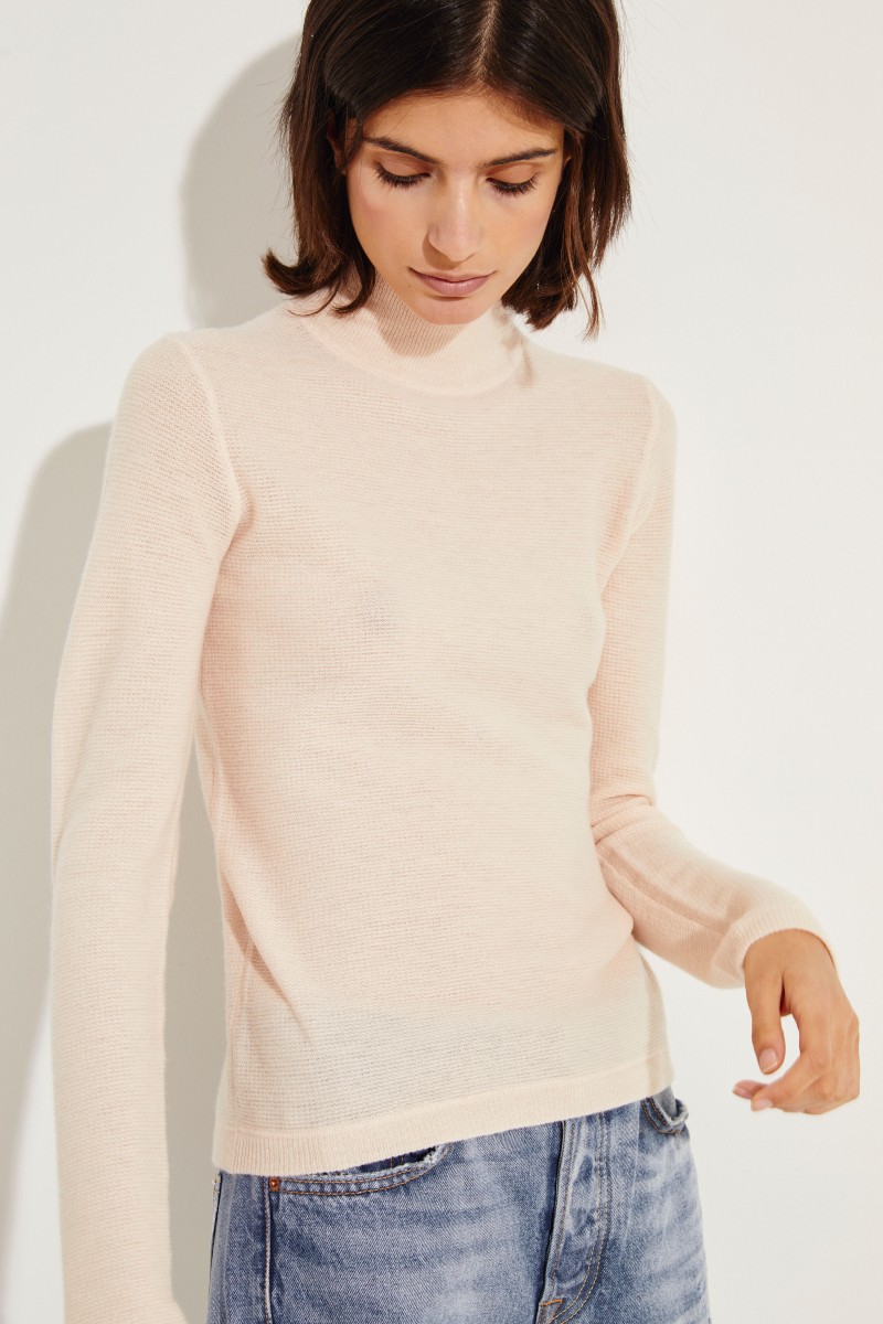 Woll-Cashmere-Pullover Rosé