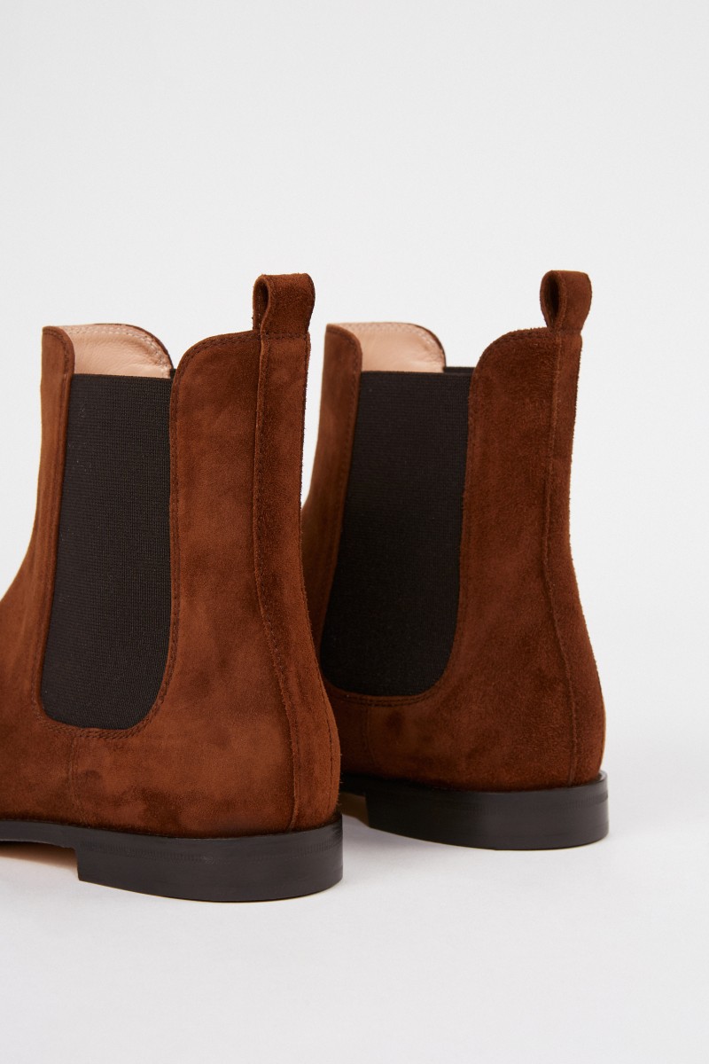 Unützer Leather suede Chelsea boot Brown