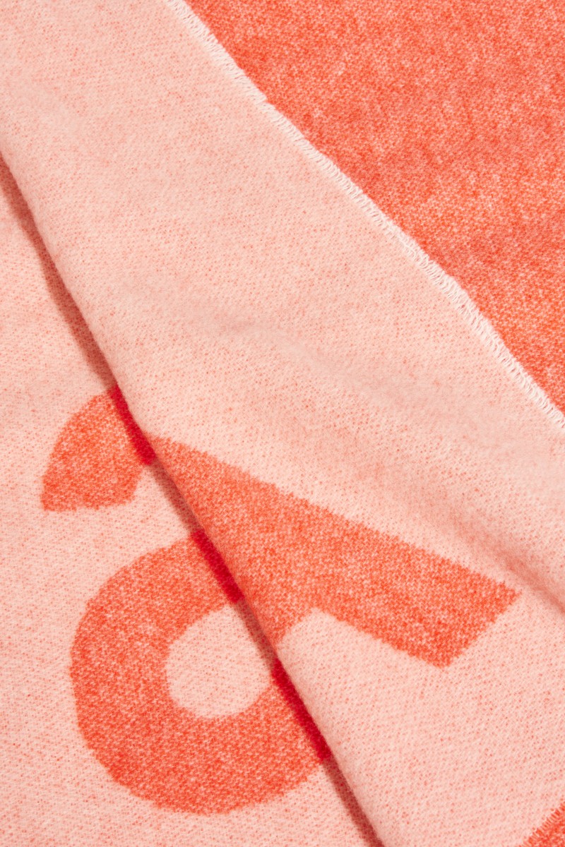 Acne Studios Klassischer Wollschal 'Toronty Logo' Pink