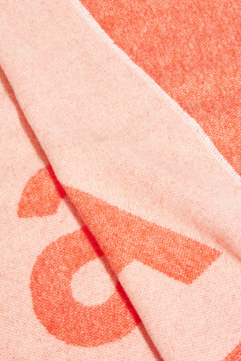 Acne Studios Klassischer Wollschal 'Toronty Logo' Pink