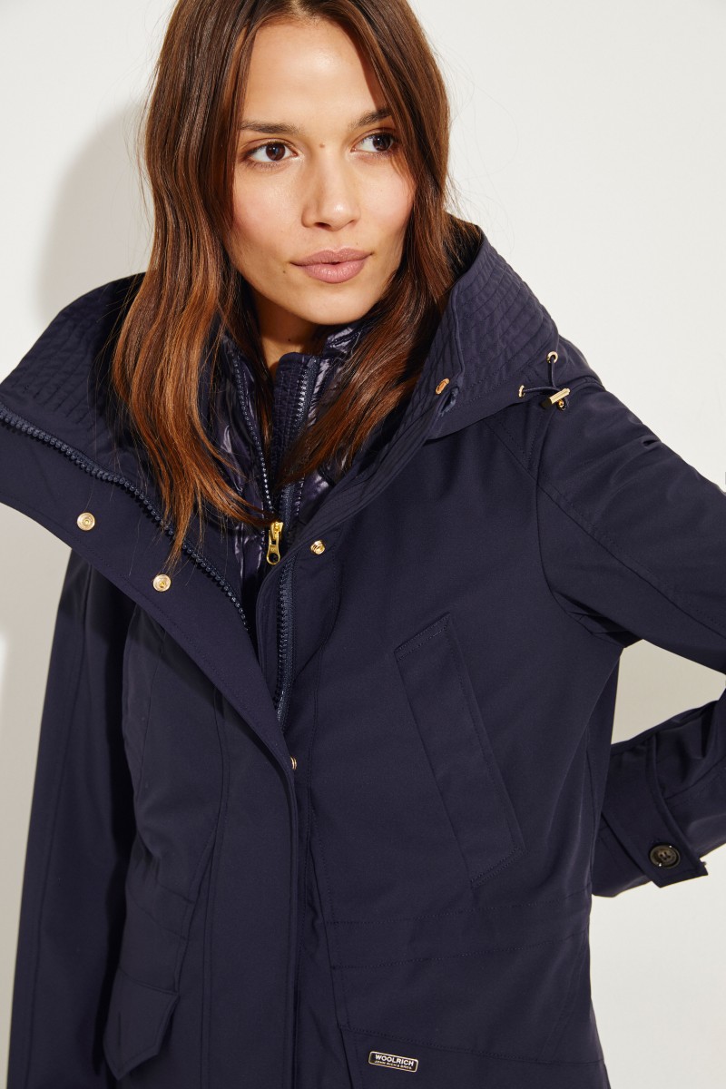 Woolrich Daunenparka 'Galena' mit herausnehmbarer Weste Maineblau