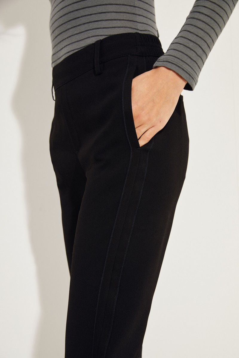 Fließende Hose Schwarz
