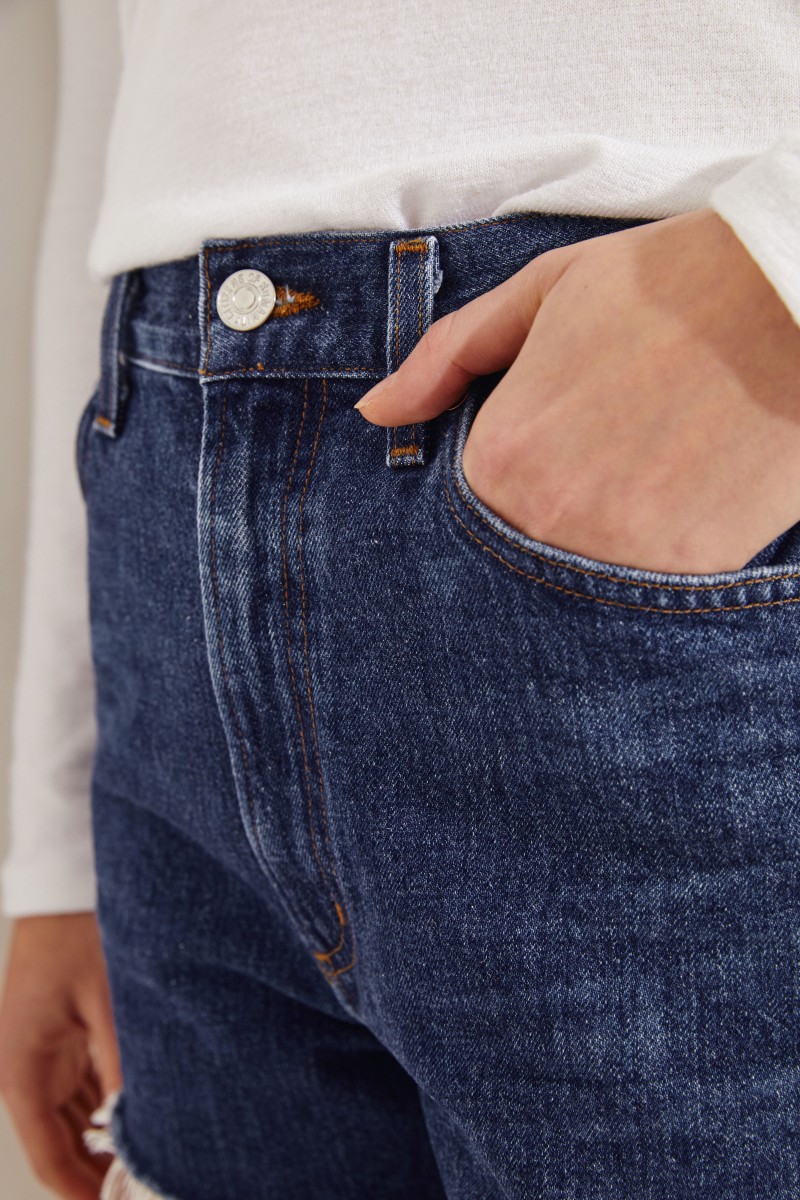Shorts 'Kristen High Rise Short' Blau