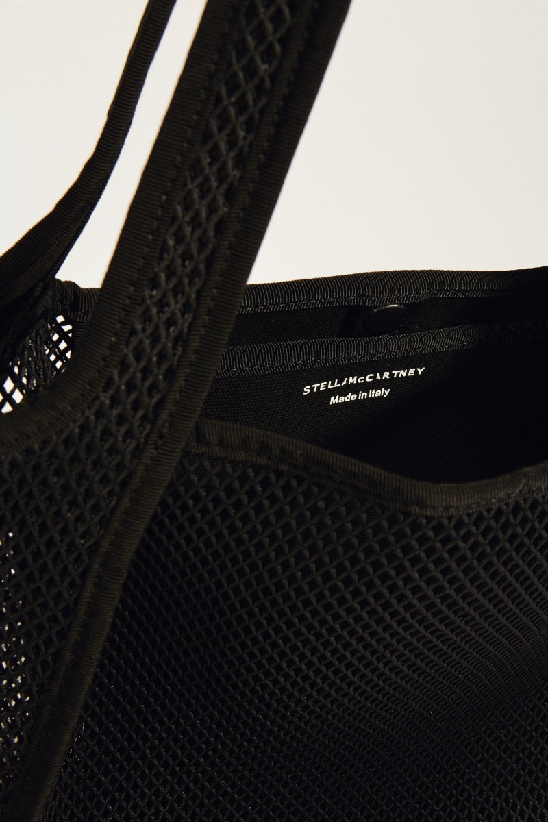 Tasche aus Mesh 'Tote Logo' Schwarz