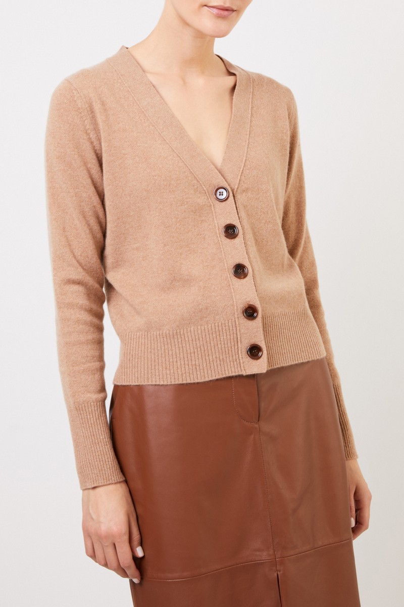 Cashmere Cardigan Camel