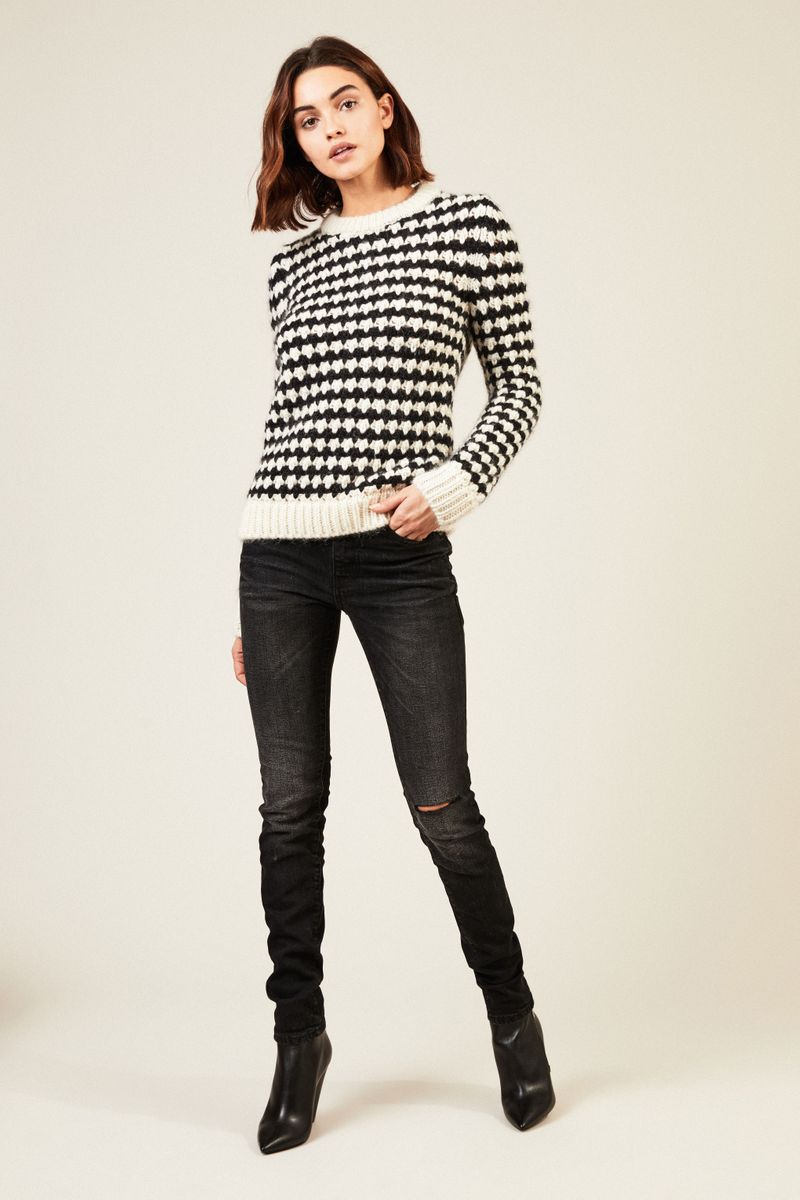 Skinny Jeans mit leichter Auswaschung Anthrazit