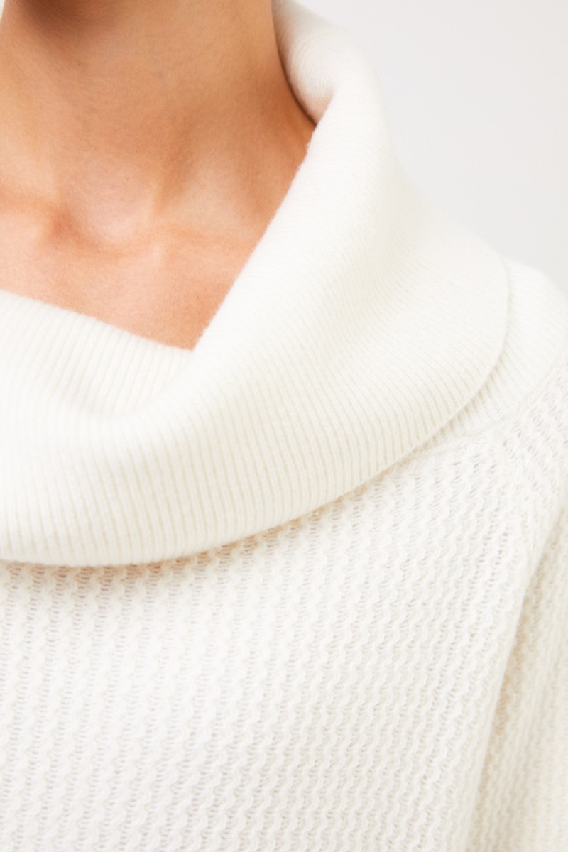 Stella McCartney Wool pullover with turtleneck Cream