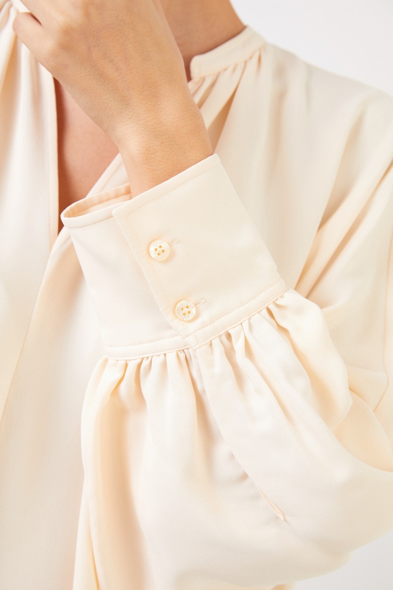 Seidenbluse 'Alma' Crème
