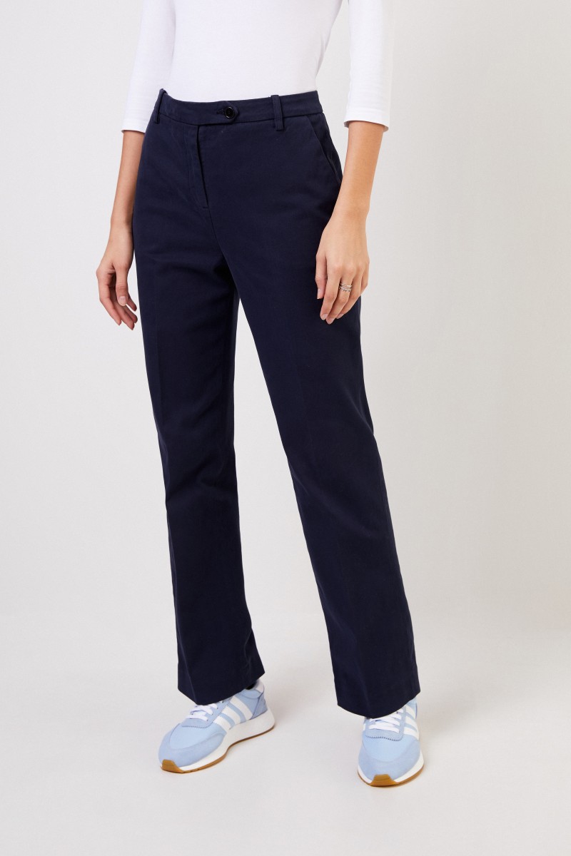 Aspesi Baumwoll-Hose Marineblau
