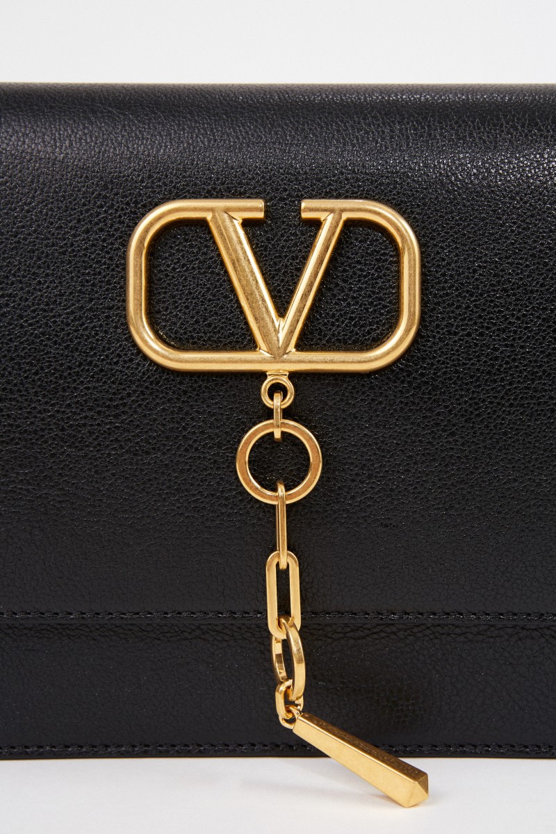 Valentino Tasche mit Logo-Detail Schwarz