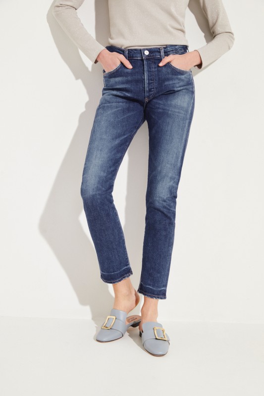 Boyfriend-Jeans 'Corey' Blau