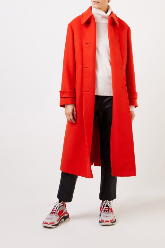 Stella McCartney Woll-Mantel Gipsy Rot