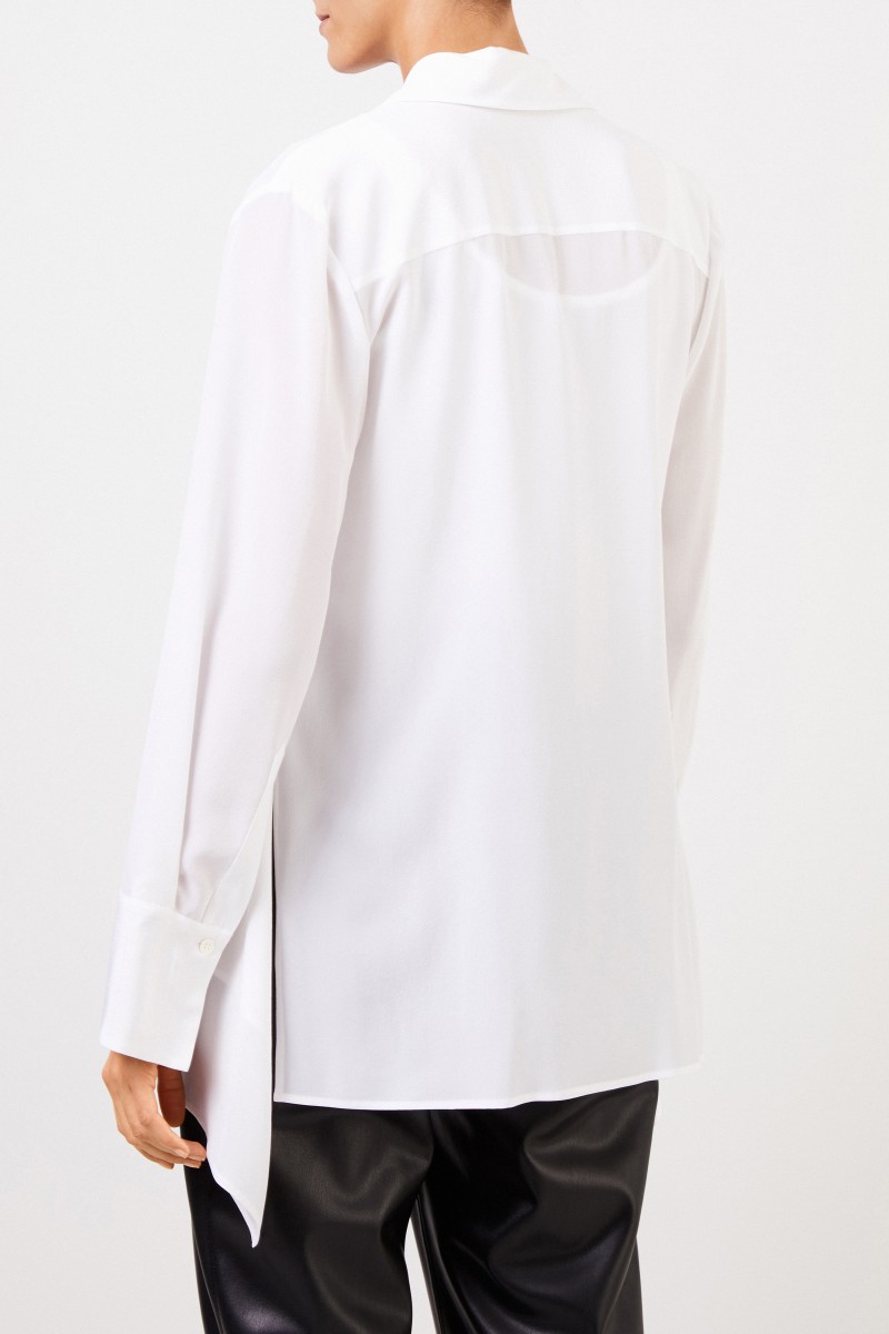 Stella McCartney Klassische Seidenbluse Weiß
