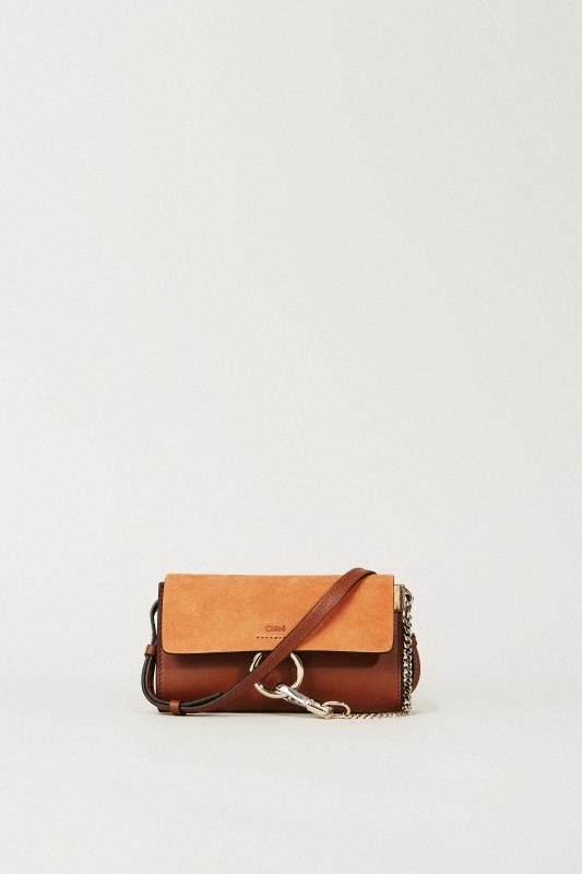 Schultertasche 'Mini Faye on Strap' Tabacco