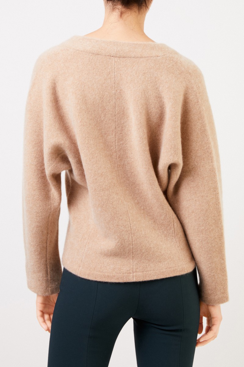 Vince Cashmere-Pullover mit V-Neck Beige
