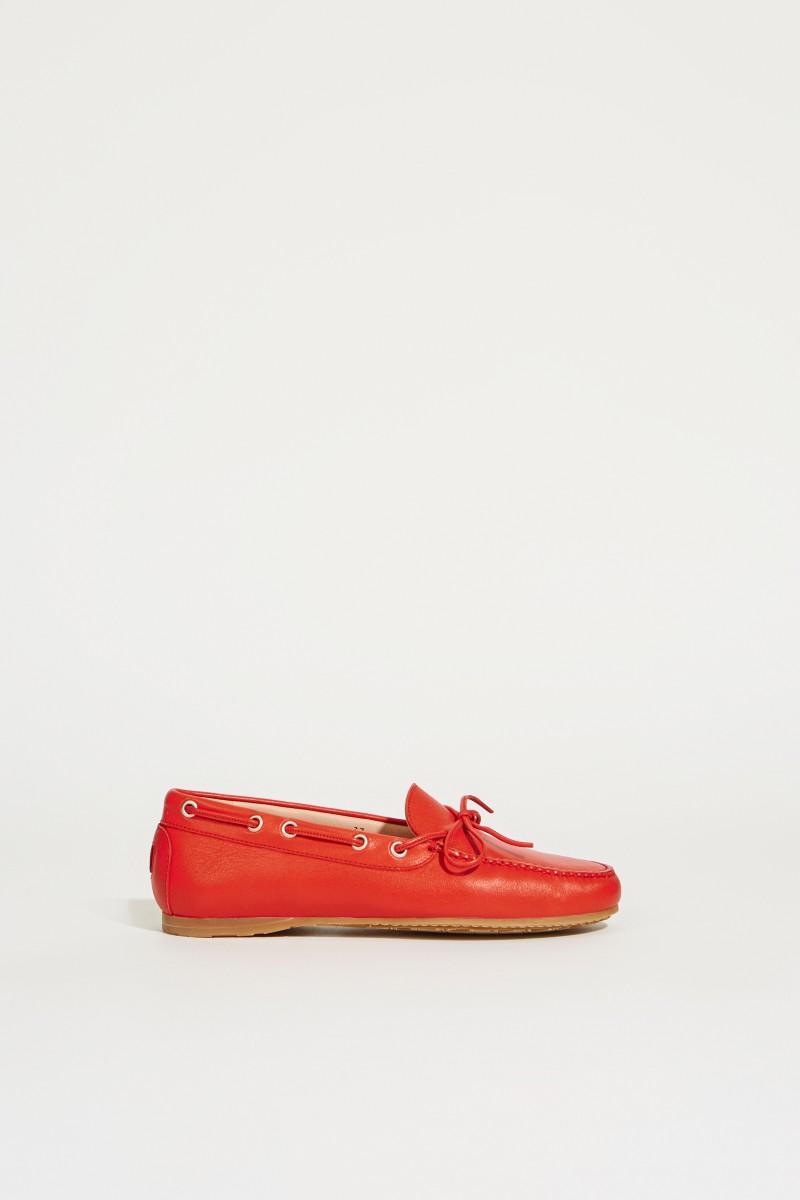 Leder-Schuh Rot