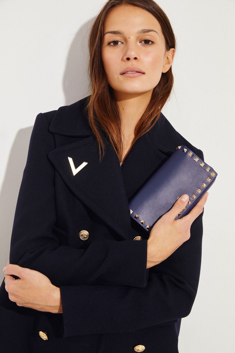 Umhängetasche 'Rockstuds Wallet' Blau