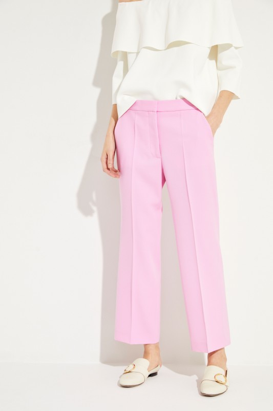 Klassische Bügelfaltenhose Pink