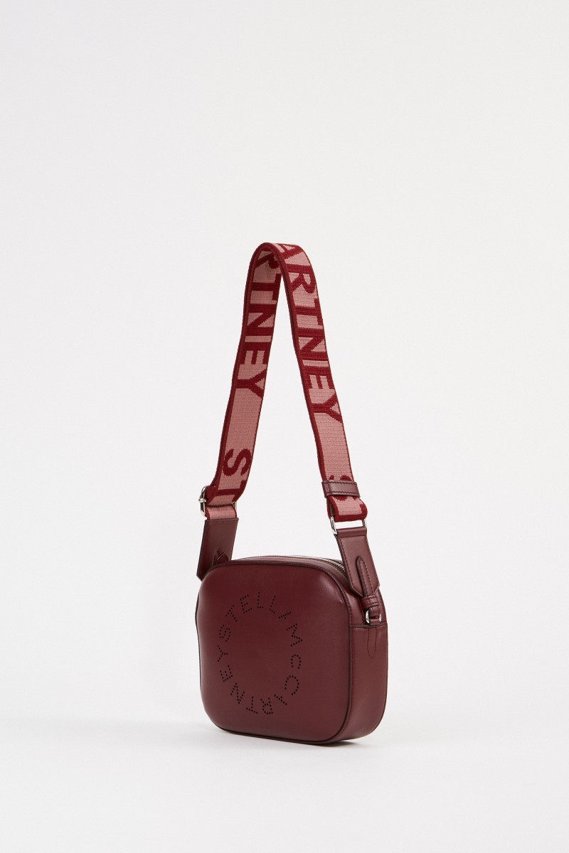 Stella McCartney Umhängetasche 'Mini Camera Bag' Bordeaux