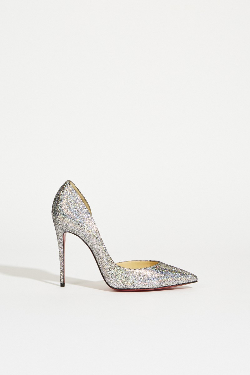 Glitzer-Pump 'Iriza' Silber