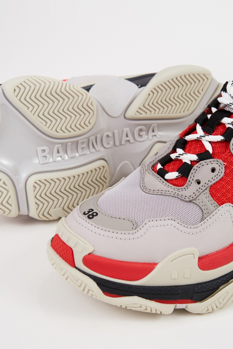 Balenciaga Sneaker 'Triple S' Rot/Grau