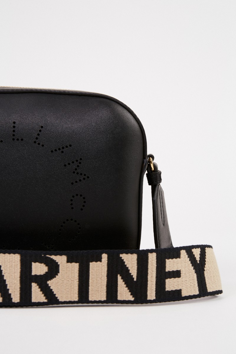 Stella McCartney Umhängetasche 'Mini Camera Bag' Schwarz