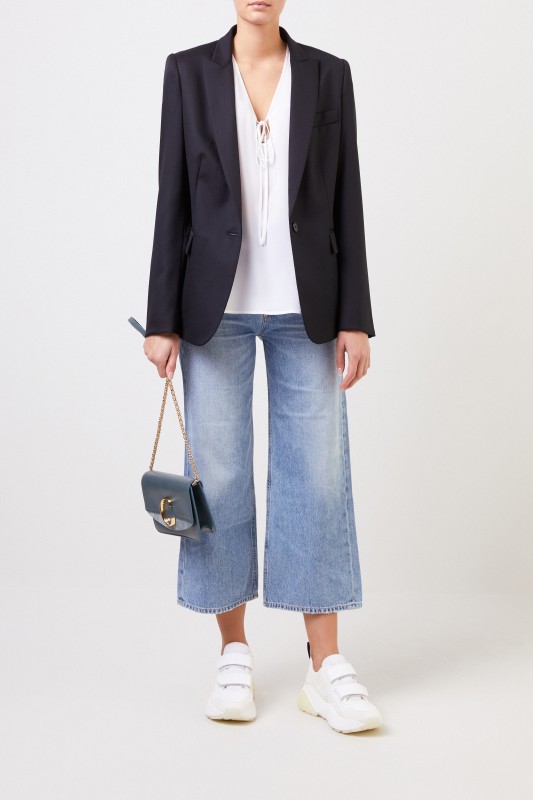 Stella McCartney Woll-Blazer 'Iris' Schwarz