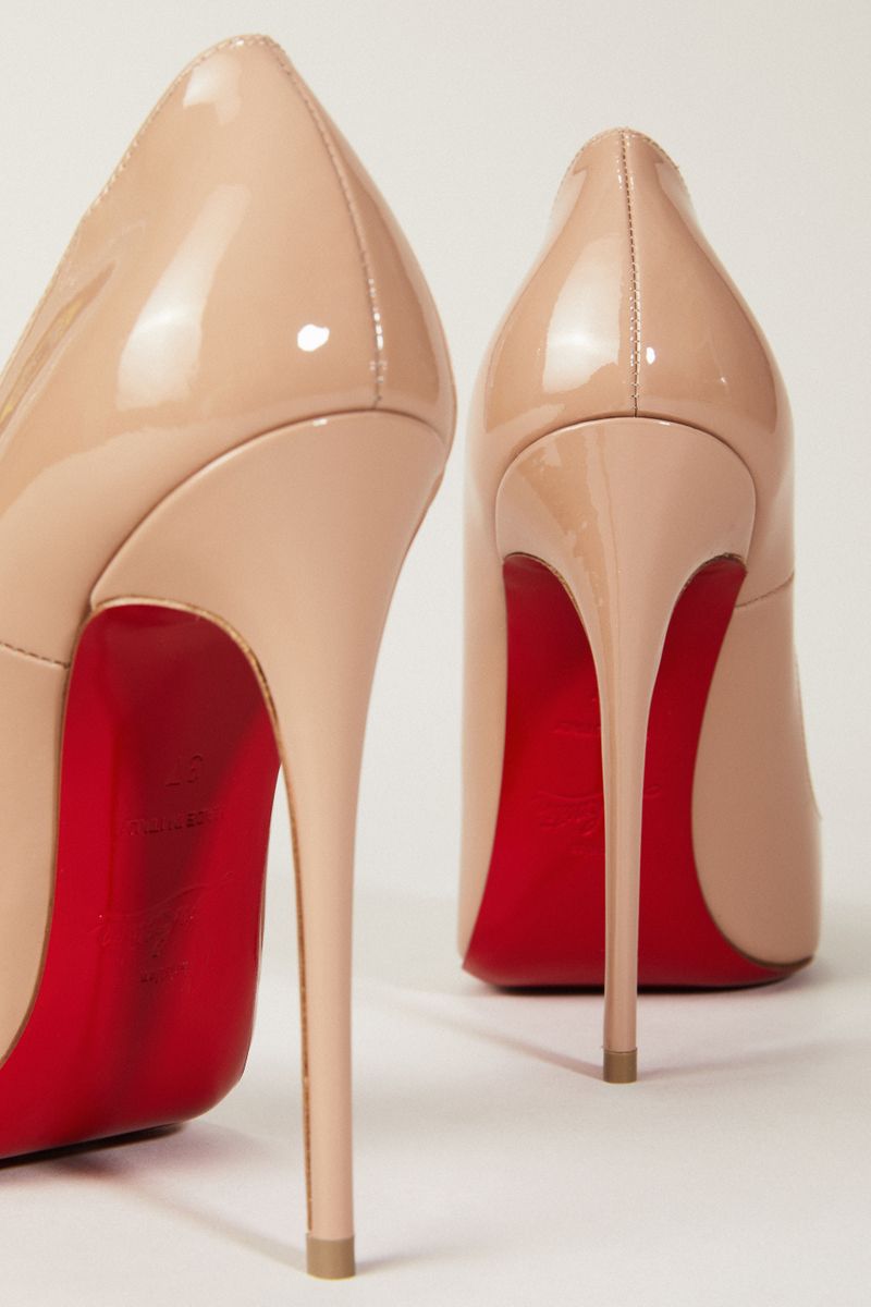 Lackleder-Pump 'So Kate 120' Nude