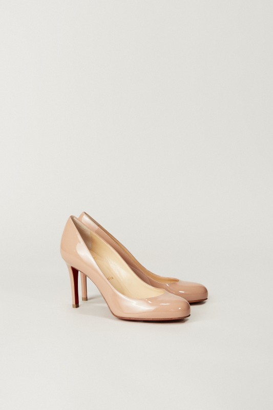 Lackleder-Pump 'Fifille 85' Nude