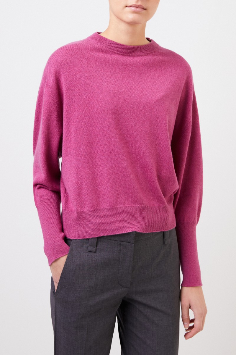 Brunello Cucinelli Cashmere-Pullover mit Perlenverzierung Pink
