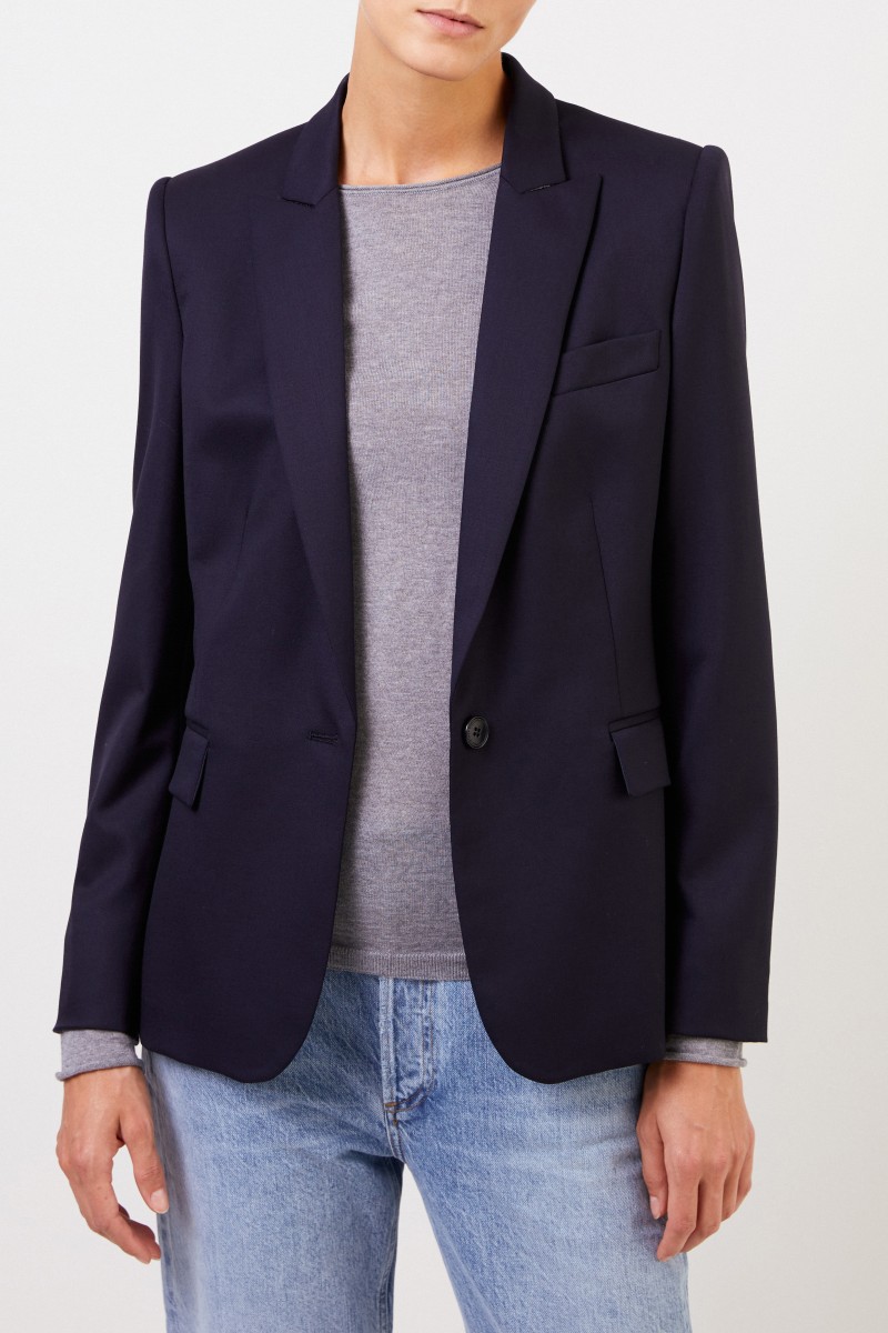 Stella McCartney Woll-Blazer 'Iris' Marineblau
