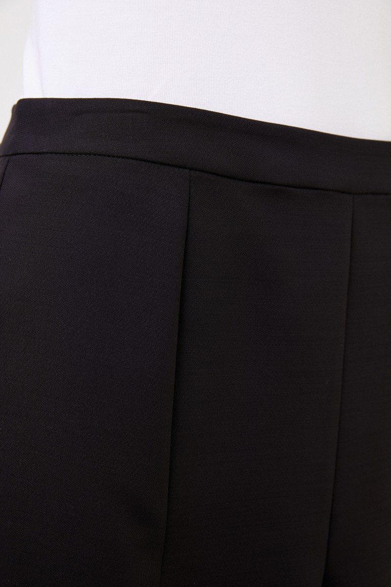 Stella McCartney Ausgestellter Woll-Rock Schwarz