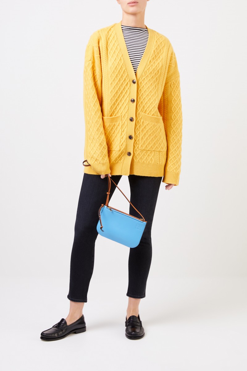 Loewe Umhängetasche 'Gate Double Zip' Sky/Tan
