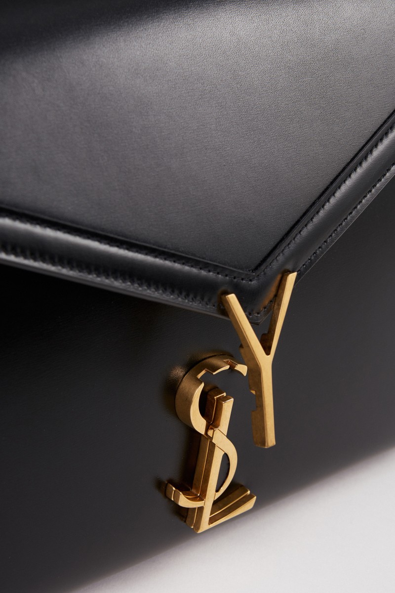 Saint Laurent Leder-Tasche 'Nolita S' Schwarz/Bordeaux