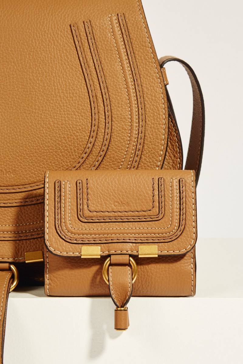Leder-Portemonnaie 'Marcie' Nut
