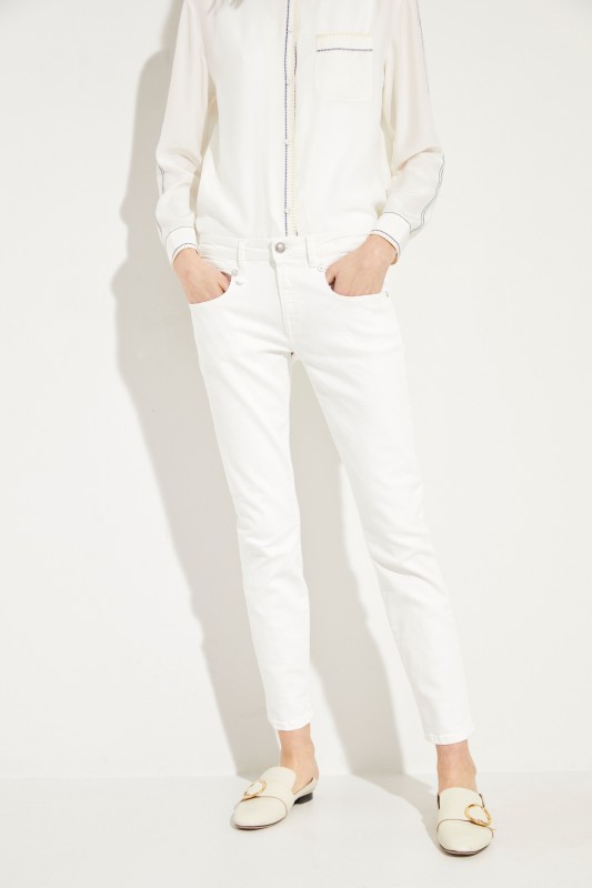 Jeans 'Boy Skinny' Crèmeweiß