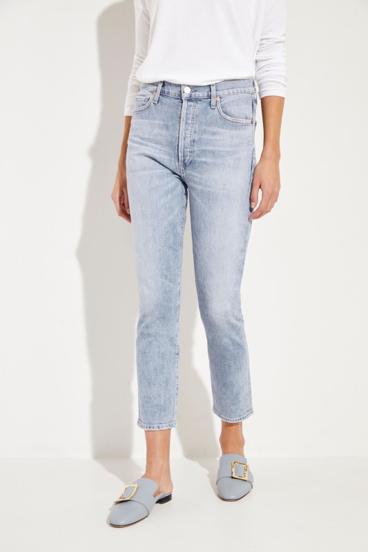 Citizens of Humanity High Rise Slim 'Olivia' Blau