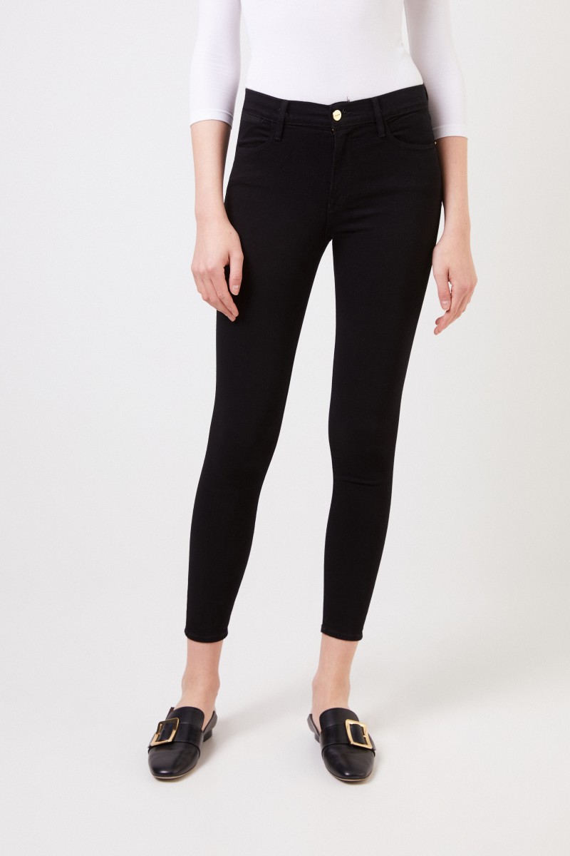 Frame Skinny-Jeans 'Le High Skinny' Schwarz