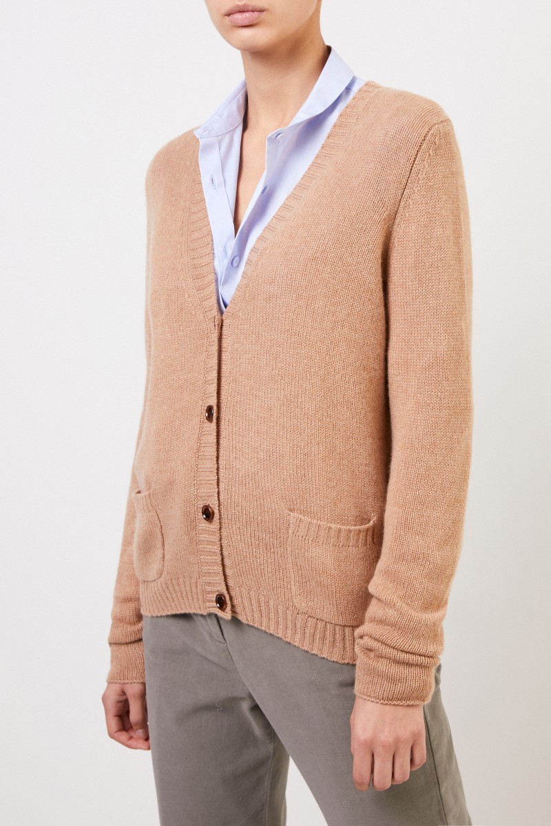 Allude Cashmere-Cardigan Cognac