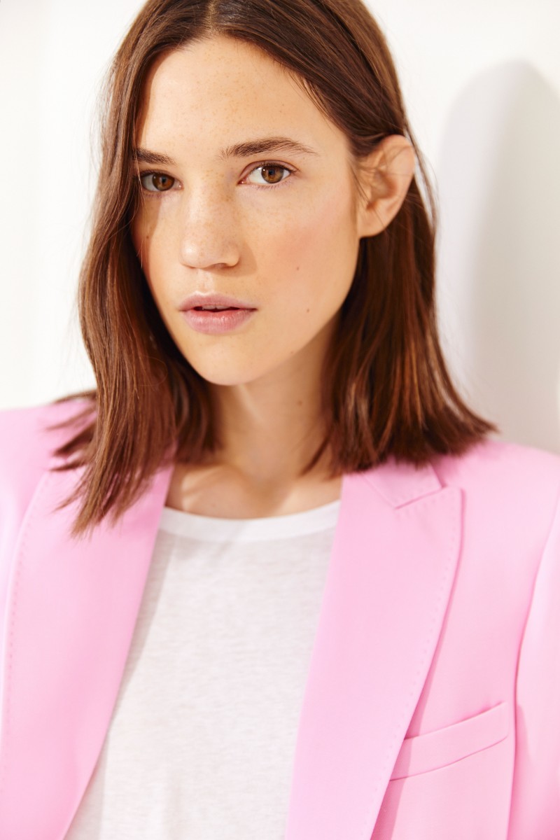 Klassischer Wollblazer Pink