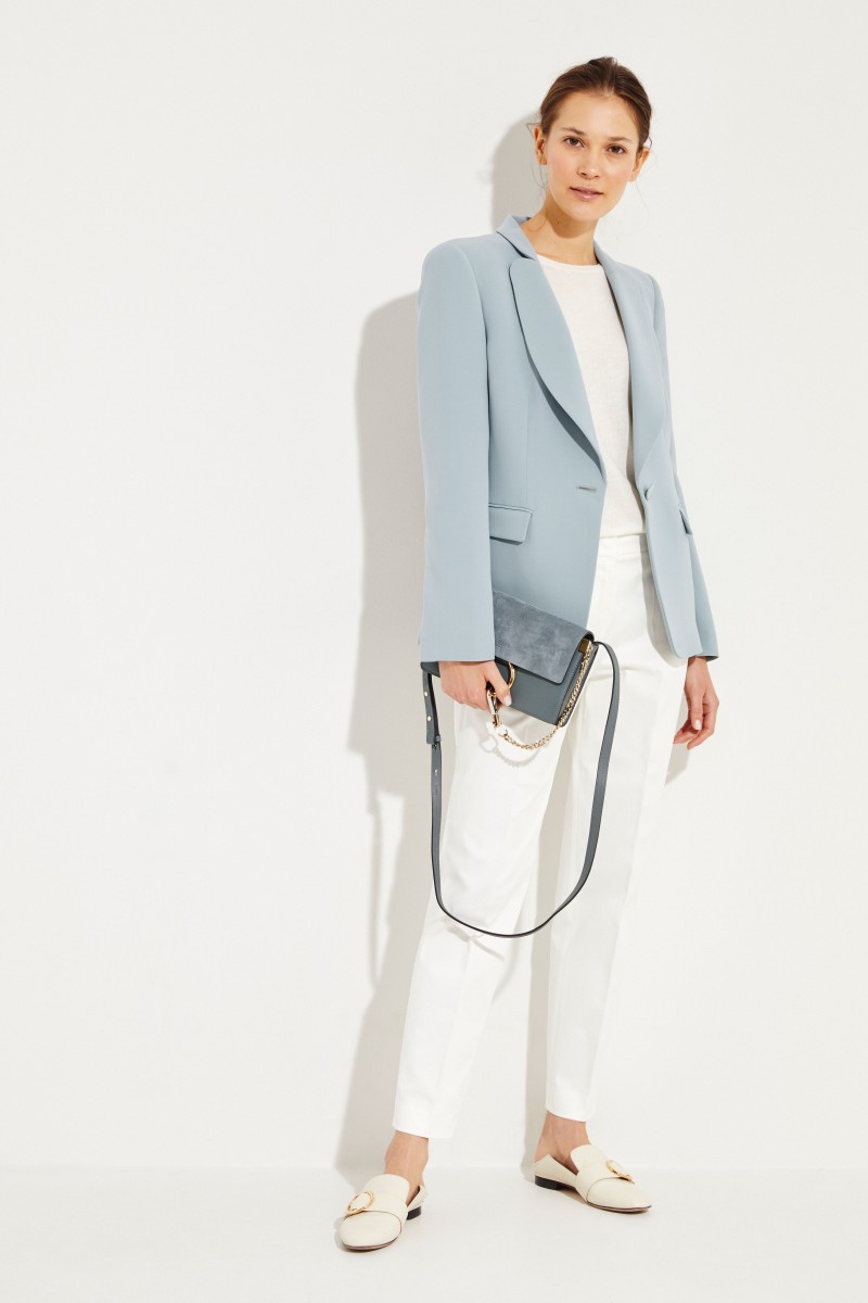 Seiden-Blazer Blau