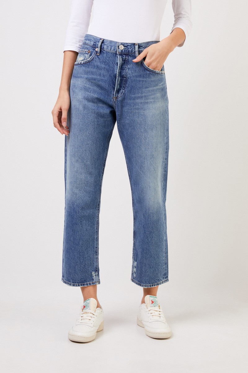 High Rise Jeans ' Parker' Blau