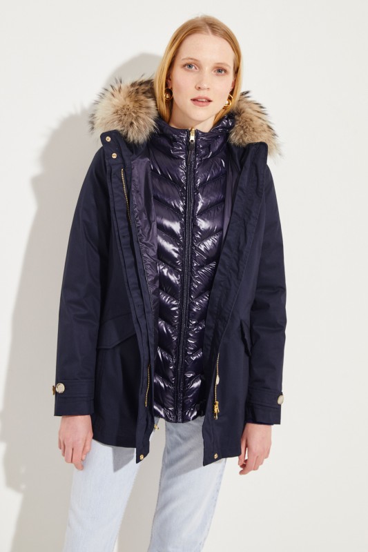 Daunenparka 'W'S 3 in 1 Arctic Parka' Marineblau