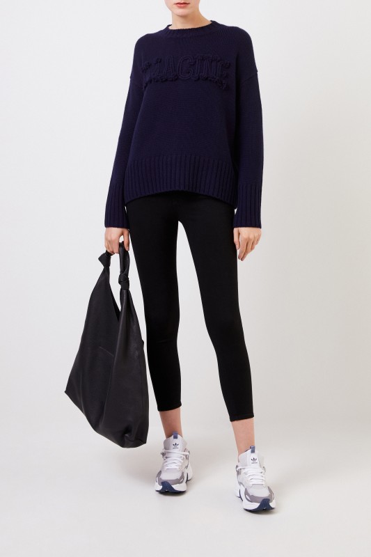 Iris von Arnim Cashmere-Pullover 'Imagine' Marineblau