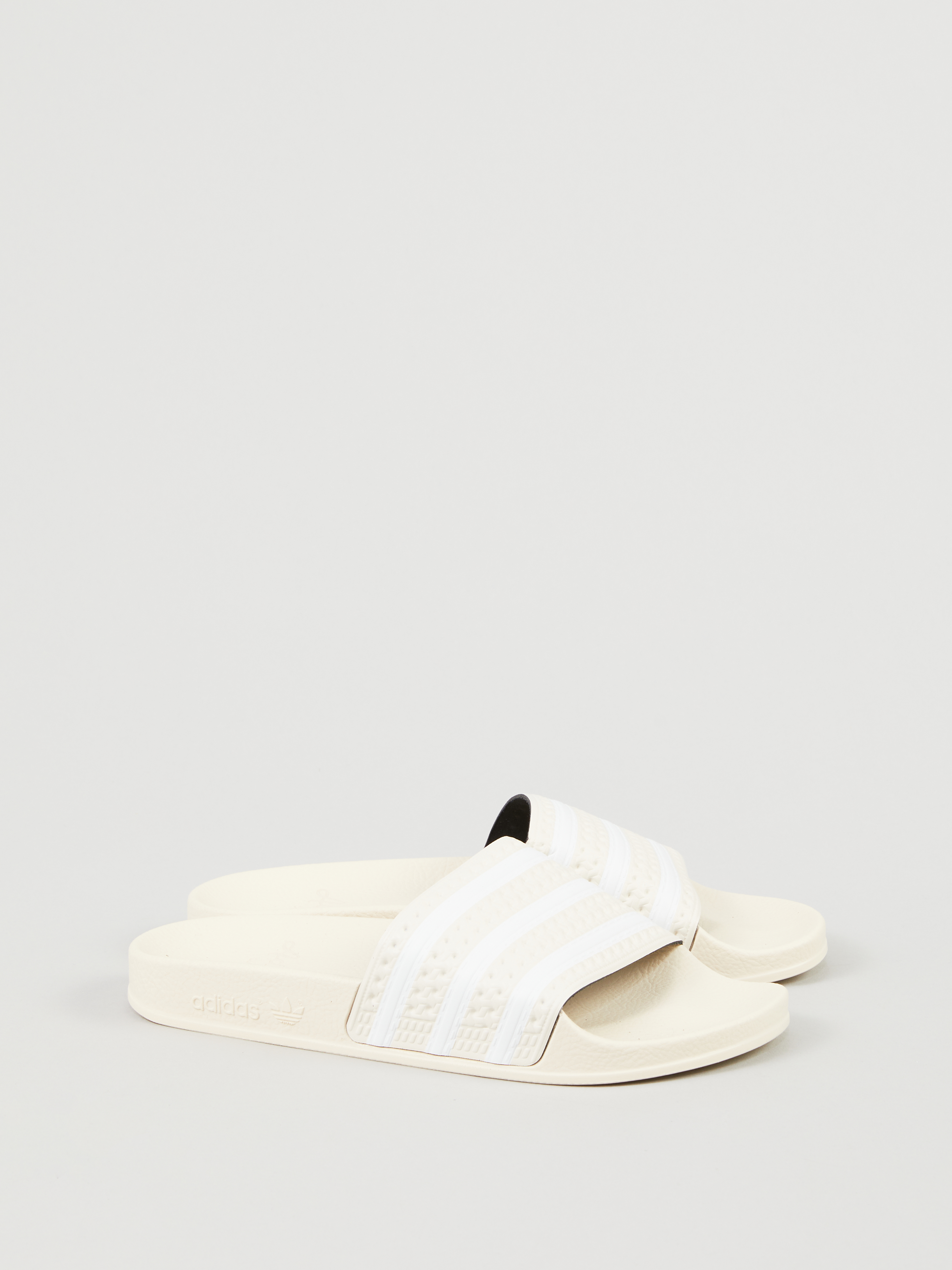 cream adidas slides