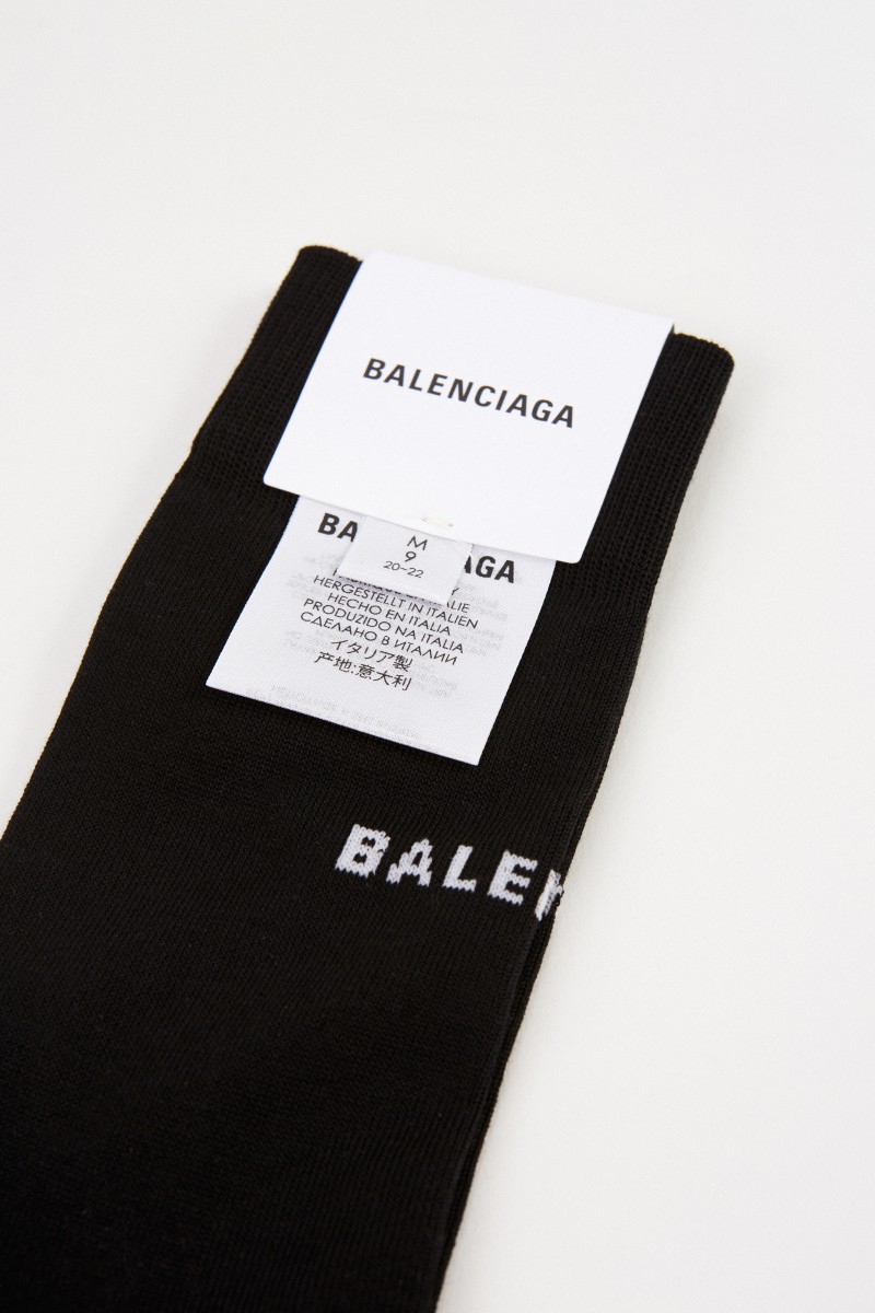 Balenciaga Socken mit Balenciaga-Logo Schwarz